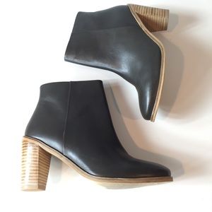 Dune London leather ankle booties Sz 10